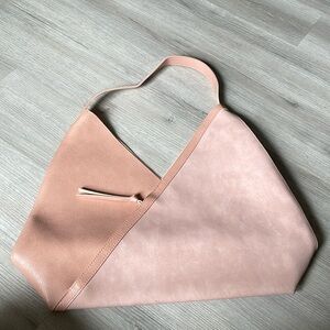 Ulta Blush Pink High Quality Faux Vegan Leather Tote Bag Travel Carry All
